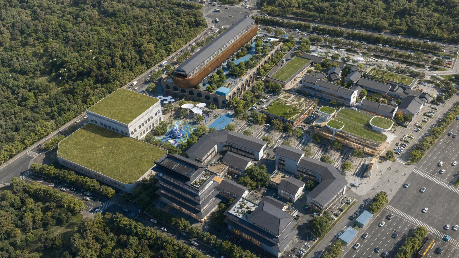 诺亚方舟主题地块规划效果图 5